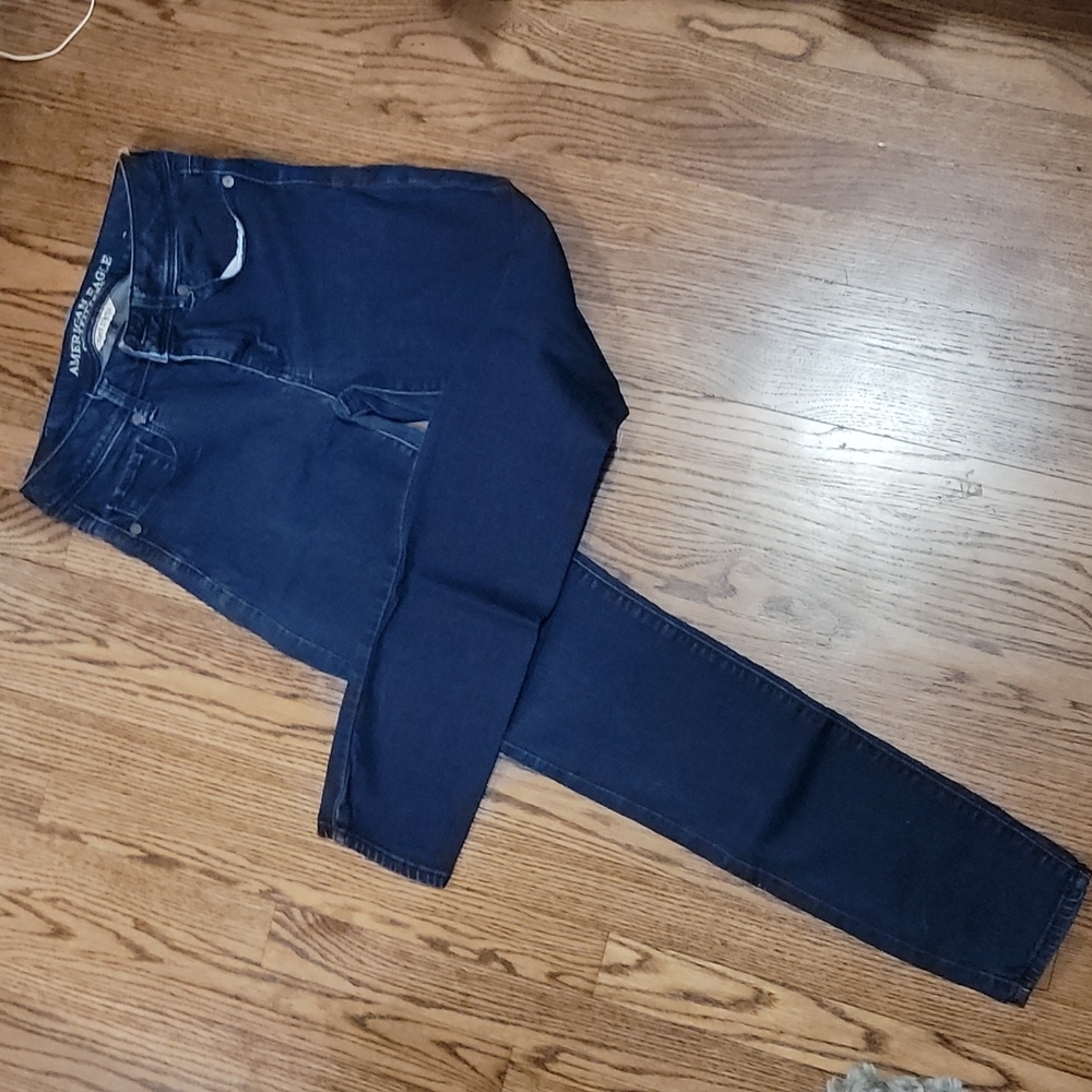 Size 4 long American eagle super stretch mid rise super skinny